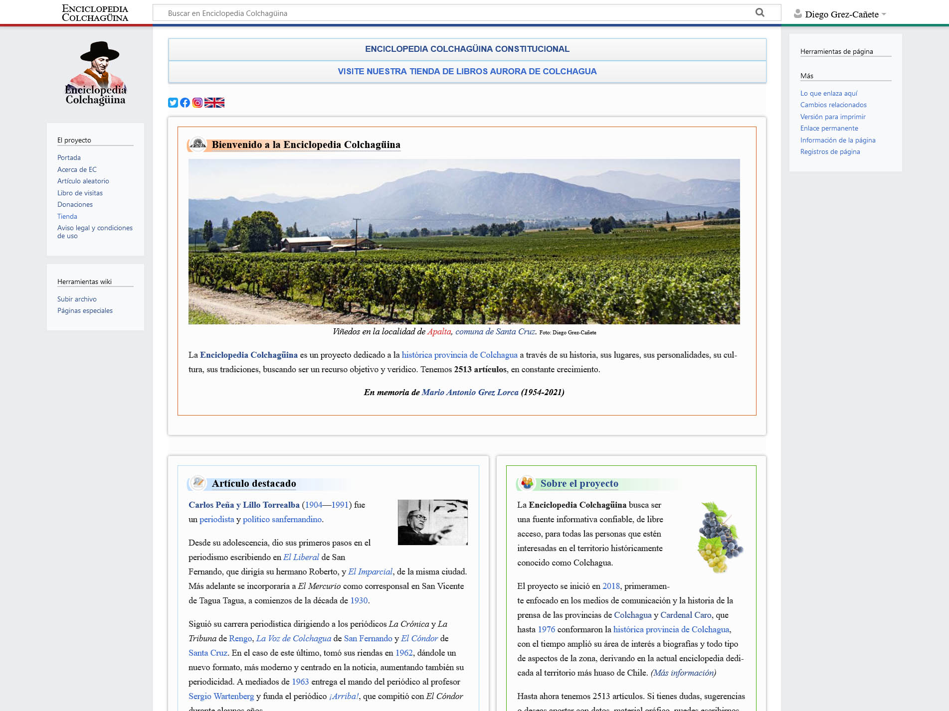 Comunicado sobre la situación de la Enciclopedia Colchagüina